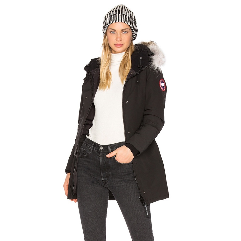Black Canada goose Victoria parka